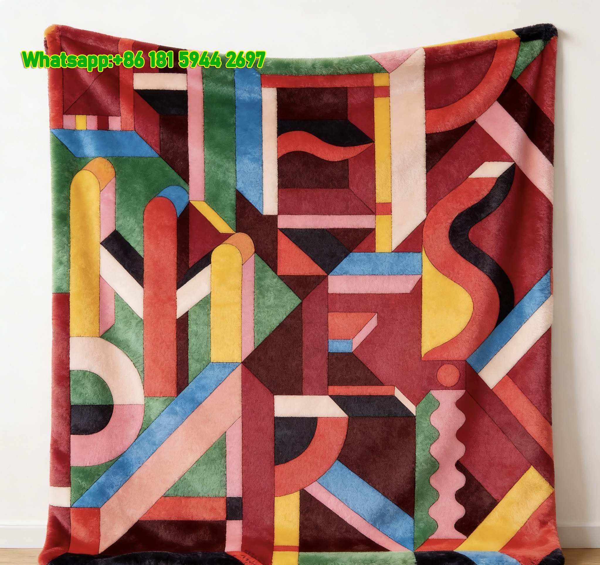 Hermès Bold 3D Letter Scarf Print Flannel Throw Blanket IMG_5398